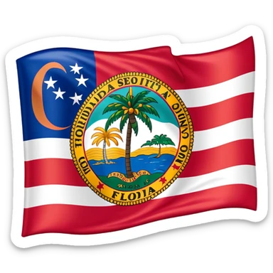 Florida flag sticker