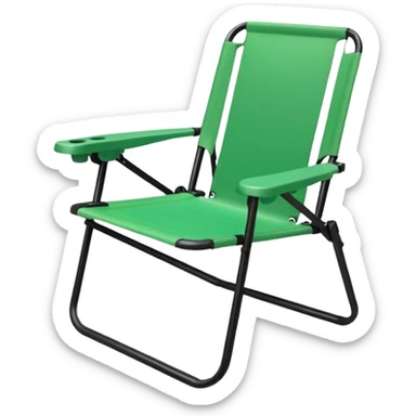 green lawn chair sticker