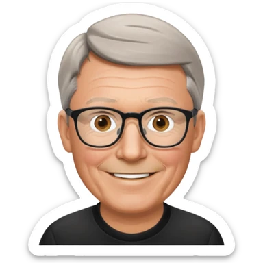 Alex Ferguson football coach, glasses sticker