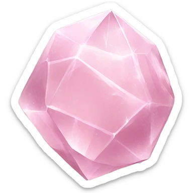 crystal rose quartz sticker