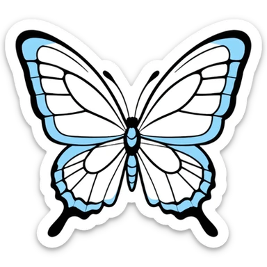 Happy sunshine butterfly  sticker