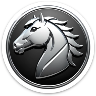 mustang logo sticker