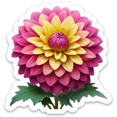 Dahlias plant  sticker