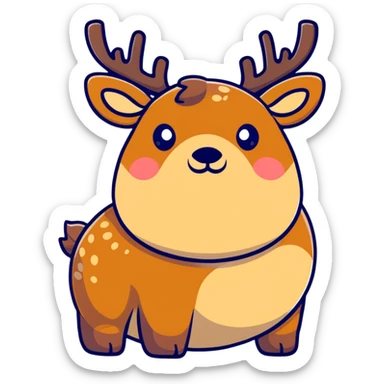 Chubby dear sticker