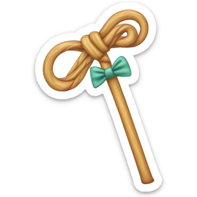 Cane con fiocco sticker