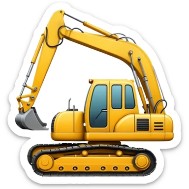 excavator sticker