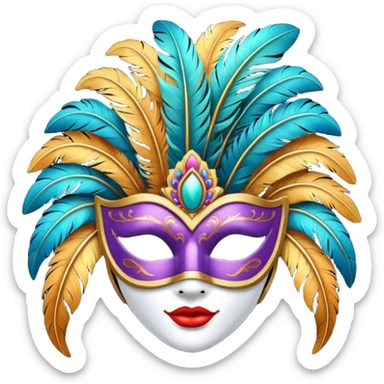 CARNAVAL  MASCARA  sticker