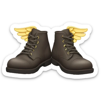 Hermies winged shoes  sticker