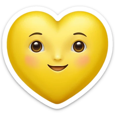 coração parecido com limão  sticker