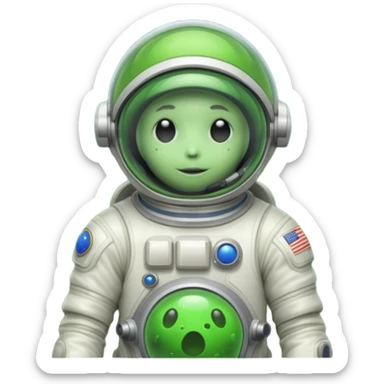 slime alien Astronaut sticker