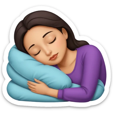 Latina baddie sleeping sticker
