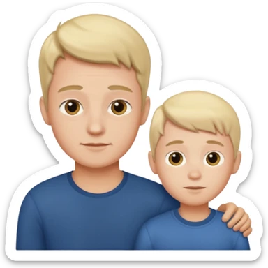 BOY WITH FATHER sticker