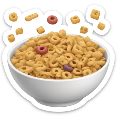bowl of cereal sticker