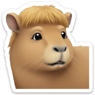 Capybara as talahon sticker