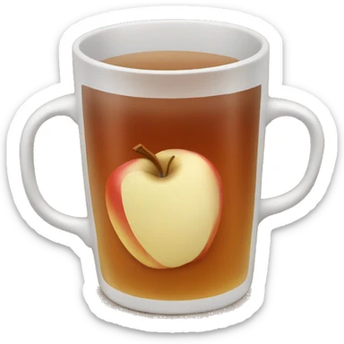 Mug of hot apple cider sticker