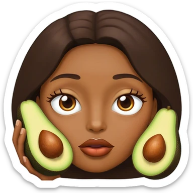 Palta con labios  sticker