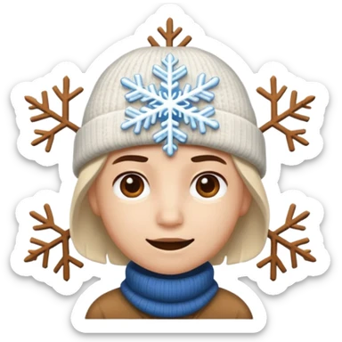 An emoji that represents the K-pop group Seventeen and also symbolizes my personal icon ❄️, along with a Seventeen-related element of your choice reflecting the group's concept." sticker