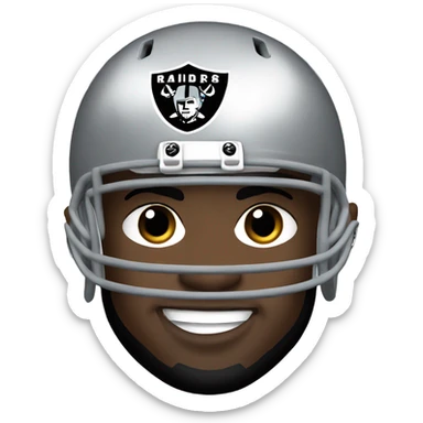 las vegas raiders player  sticker