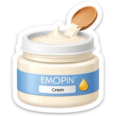 body moisturizer cream pot with label sticker