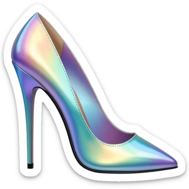 Iridescent heels sticker