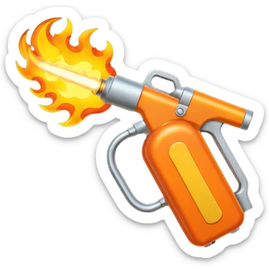 flame thrower  sticker