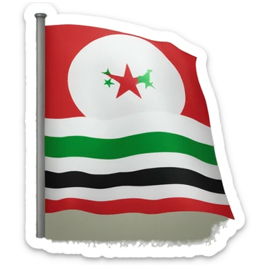 Syrian opposition flag sticker