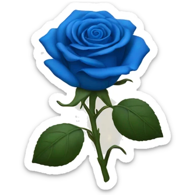 a blue rose sticker