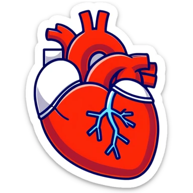 animated heartbeat, medical heart sticker