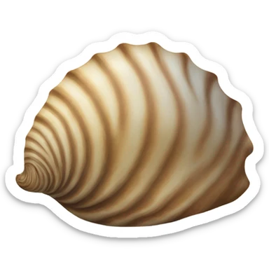 Sea cow shell sticker