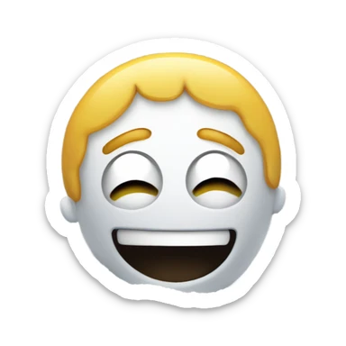 happy emoji with pile of salt sticker