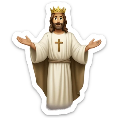 Jesus is king of the world  sticker