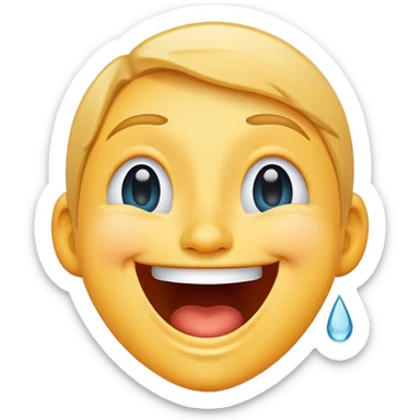 laughing face with tears of joy sticker