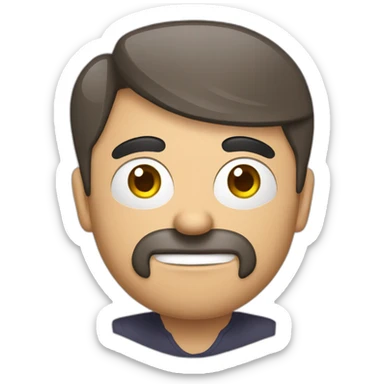 ladrón con bolsa de dinero en el ombro sticker