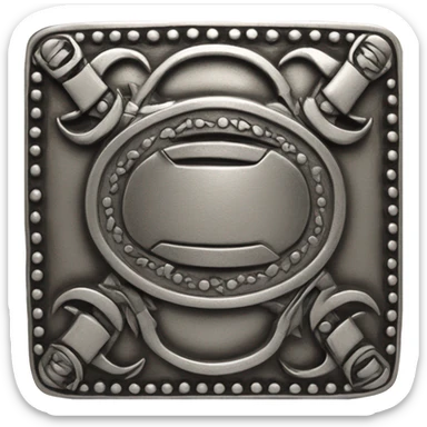 Western belt buckle sticker