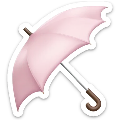Light pink umbrella sticker