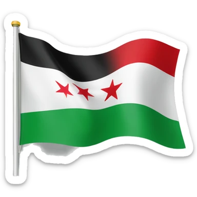 Syrian revolution flag sticker