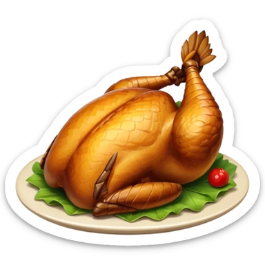 Cooked baked twenty bird stars sticker