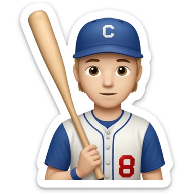 baseball player sticker