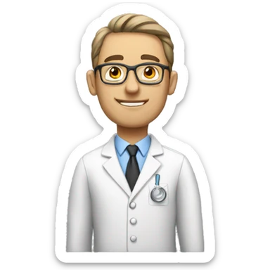 male science teacher sticker