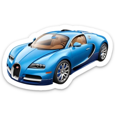 bugati car sticker