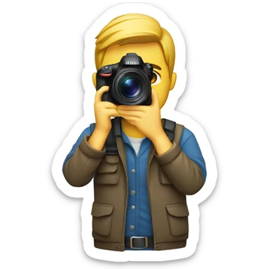 photographer male sticker
