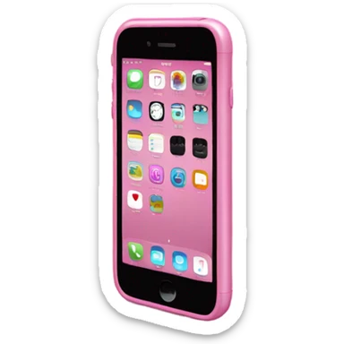 Pink iPhone  sticker