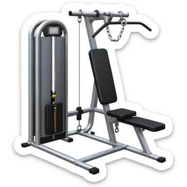 gym cable machine sticker