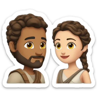 Rey y Reina enamorados sticker