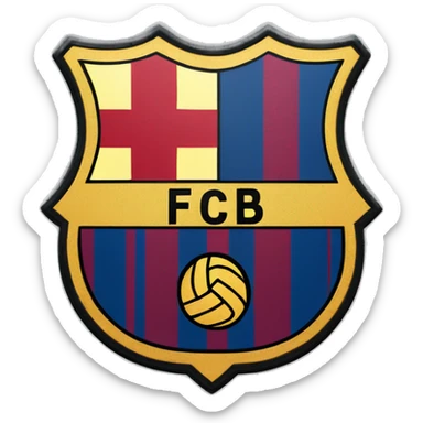 Escudo del barça sticker