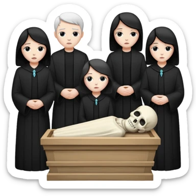 burial ceremony sticker