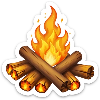 Campfire sticker