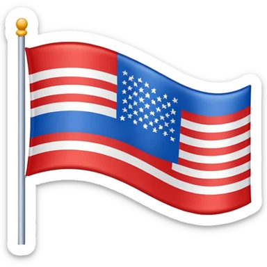 Bandera con tres franjas sticker