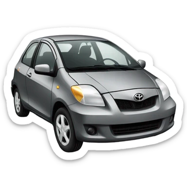 2006 toyota yaris grey sticker