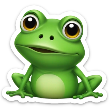 farted frog sticker